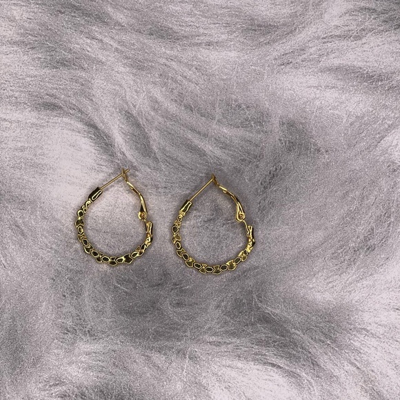 Jewelry - Elegant Gold Hoop Earrings